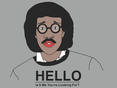 Hello! 80s 80s style american cool funny happy happy face hello illustration lionel richie sad singer singing