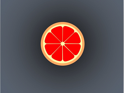 Orange slice 2d grapefruit illustration juice lemon orange slice