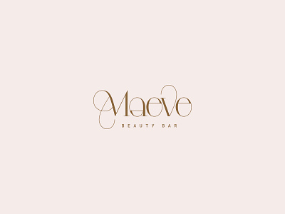 Maeve ‣ minimal logo design beauty branding custom lettering design hand lettering logo logo design logotype minimal typography vector wordmark