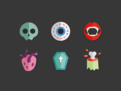 Horror theme icons