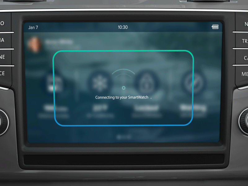 UI Animation of automotive infotainment system
