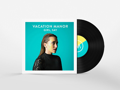 Vacation Manor EP blue cover manor music paint vacation vinyl woman yellow