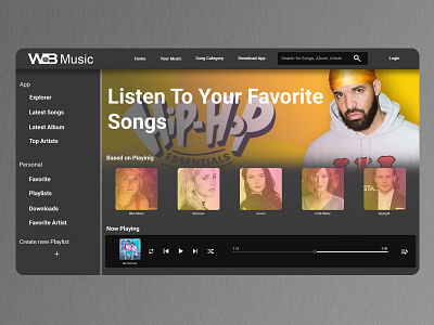 Web Music player Client