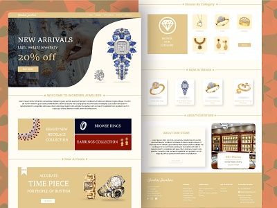 Jewellery store adobe xd design ui webuiuxdesign