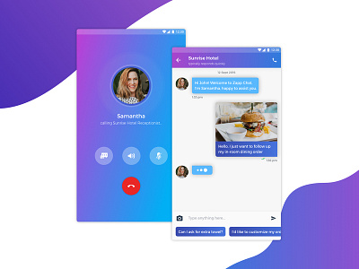 Hotel Chat App Design chat chat app concept design hotel hotel app mobile app design ui ux