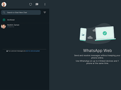 WhatsApp Simple UI in Icon8 Lunancy! chat free ui ux web whatsapp world