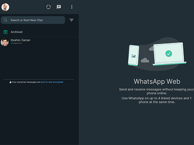 WhatsApp Simple UI in Icon8 Lunancy!