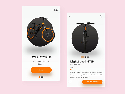 Bicycle app UI