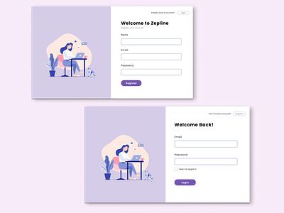 Login Register - Zepline