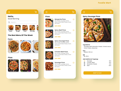 Foodie Mart design design app designmobile mobile mobiledesign mobileui onlineshop onlinestore ui design ui ux web uiux uiuxdesign