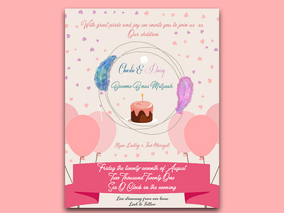 Birthday Invitation birthday card design design invitation card minimal simple