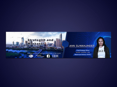 LinkedIn Profile Cover Photo cover cover design cover photo graphic design linkedin modern photo profile