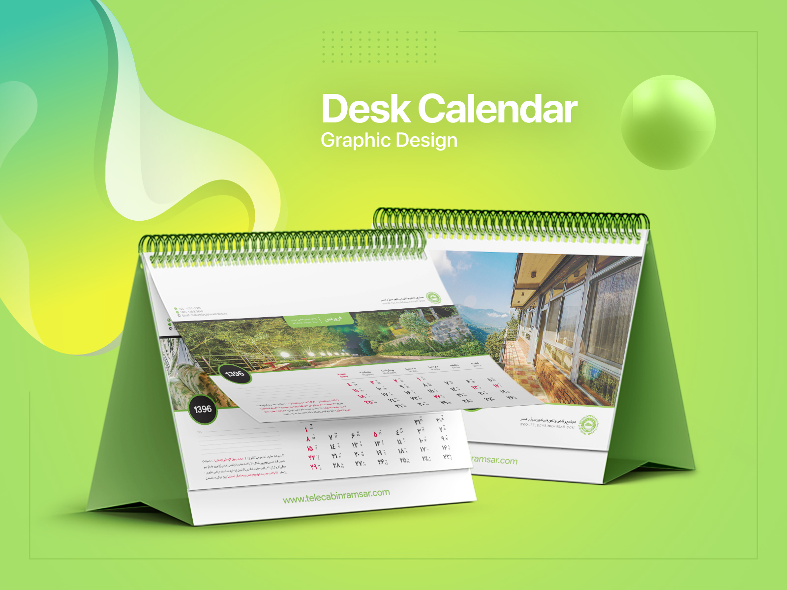 Desk Calendar Graphic Design by Modiran on Dribbble