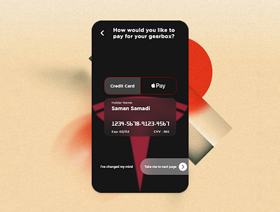 Credit Card Checkout - Daily UI #2 android app design ios mobile