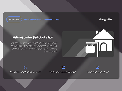 Landing Page (Amlake Yousef) - Daily UI #3 android app design house ios market mobile real estate sale typography ui web