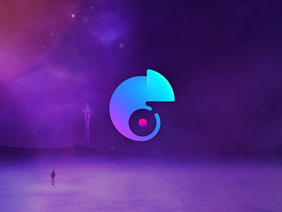 VR Capture Logo chameleon clip icon logo play purple record vi video vr