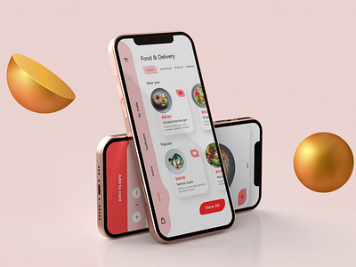 Food App Design animation app awesome design branding design figma food app foodie graphic design hungry illustration loading it solutions logo minimal perfect ui ui ux ux