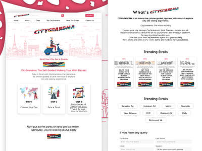 Website Redesign City Grandma 3d animation app branding design graphic design illustration loading it solutions logo minimal motion graphics redesign travel travel website traveling ui uiux ux website website design
