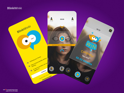 Blinki Winki android app store blink branding design eye freelance freelancer illustration ios ios development logo mobile mobile app ui