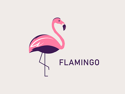 FLAMINGO COMPANY LOGO DESIGN CONCEPT