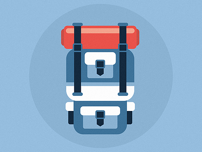 Travel backpack backpack flat design friendly flat icon illustration illustrator infographicsmag travel vector
