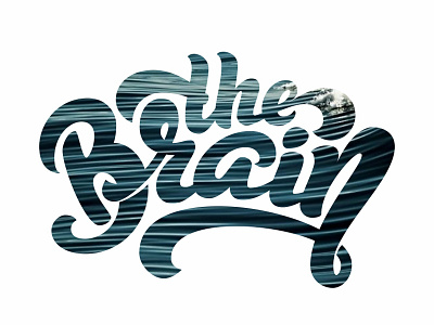The Brain calligaphy handmade letter lettering logo print type typography