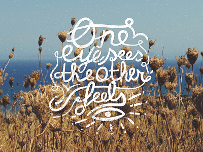 Quote eye lettering quote typography
