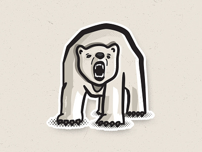 Polar Bear bear illustration polarbear sticker vector