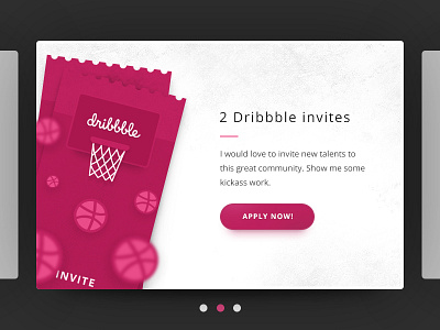 Dribbble Invites dribbble invite invite ui web