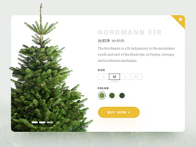 Nordmann fir product ui