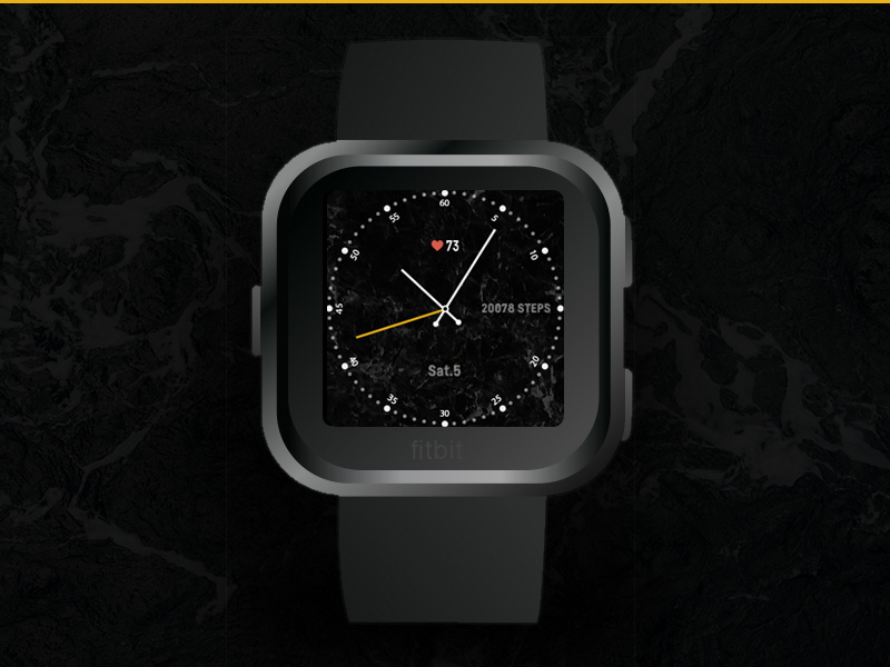 Fitbit clockface marble versa clockface fitbit