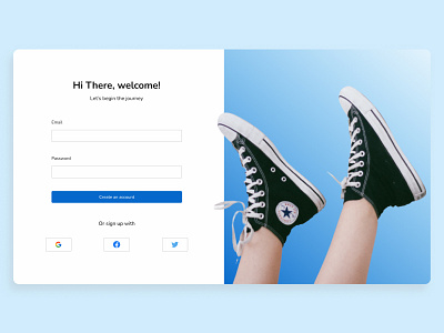 UI Exploration - UI Design Website Sign Up Page