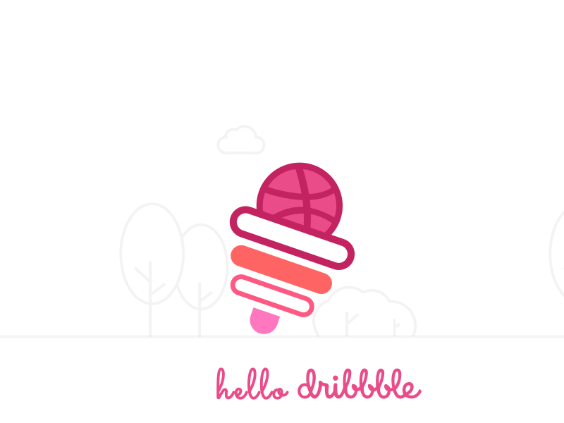 Hello Dribble 2d after effects animation first shot hello jump motion design