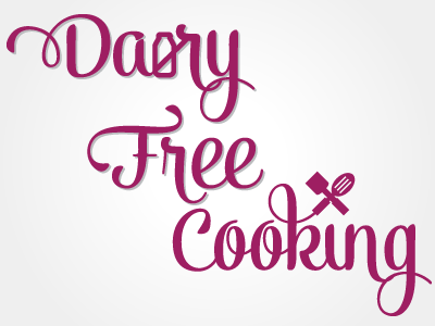 Dairy Free Cooking Blog Logo alek blog branding food logo script type