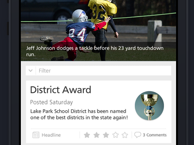 District Mobile Feed