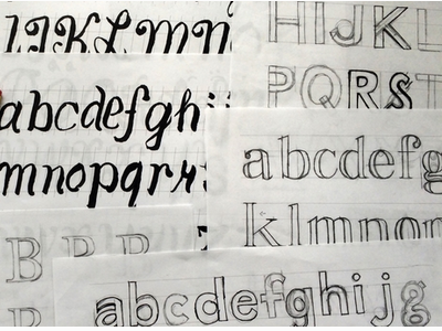 Lettering Practice alphabet article handlettering letters pencil post sketch sketches technical workspace