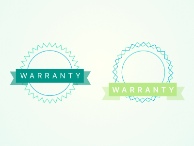 Warranty Badges badge banner burst sf sfdisplay sketch warranty wip