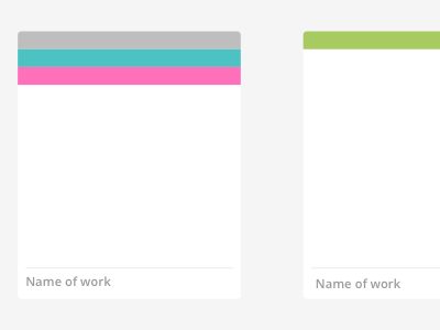 Portfolio Layout Concept cards categories feature layout portfolio wip