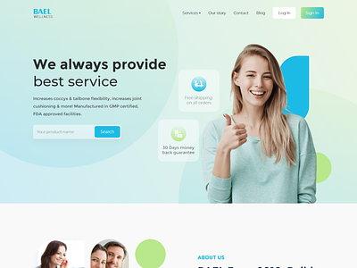 Health landing page