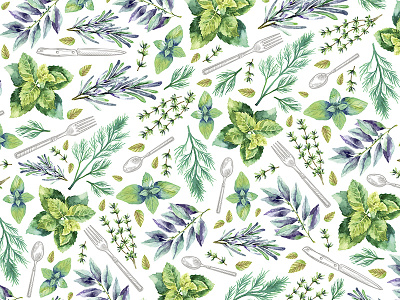 Spring blue graphic design green paint pattern spring watercolor
