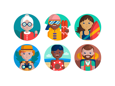 Travel People Icons