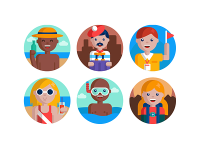 Travel People Icons