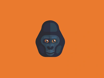 Gorilla Animal Avatar Icon animal avatar icons animal icons design flat icon gorila gorilla gorilla avatar icons gorilla head gorilla logo icon ui ux vector