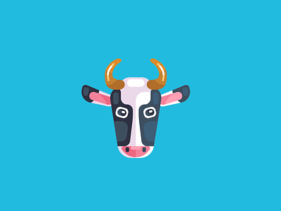 Cow Animal Avatar Icon animal animal avatar animal avatar icons animal icons avatar icons cow cow avatar cow head cow logo design icons illustration