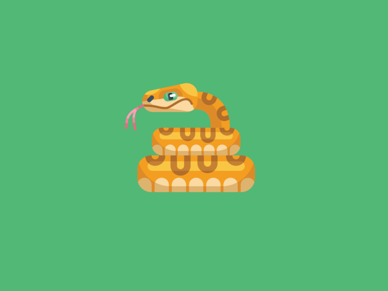 Snake Animal Avatar Icon design flat icons icons snake snake avatar snake logo ui ux illustration vector