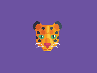 Animal Avatar flat icon icon icon design iconography leopard leopard logo leopart avatar