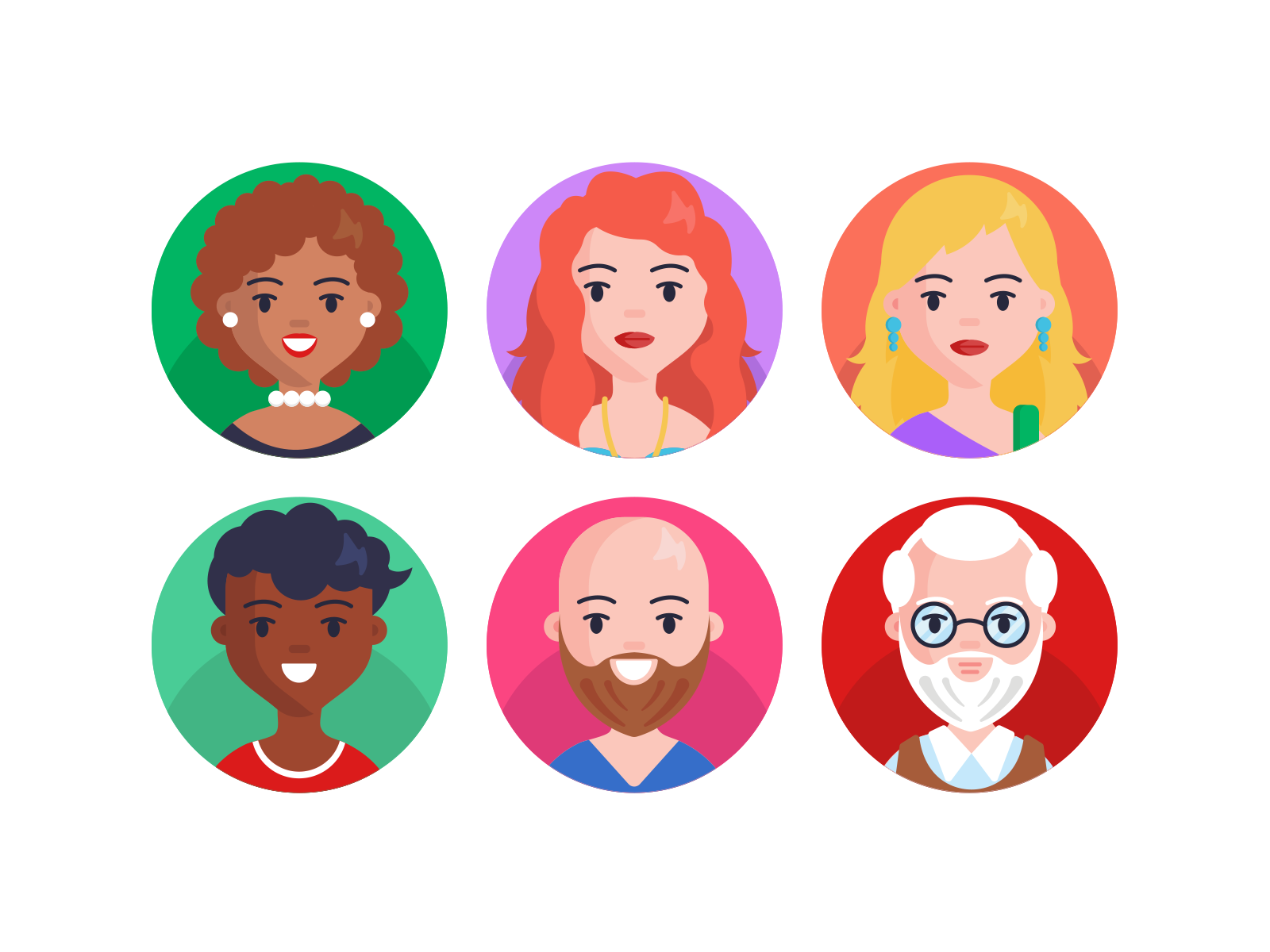 User Avatar Profile Flat Icons by Dighital on Dribbble