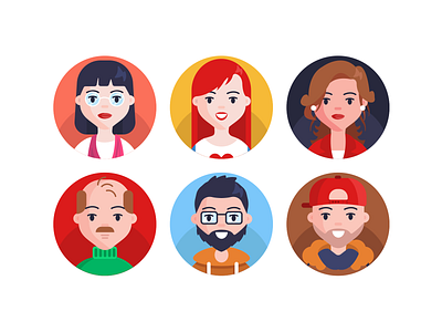 Avatar Icons by Dighital | Dribbble
