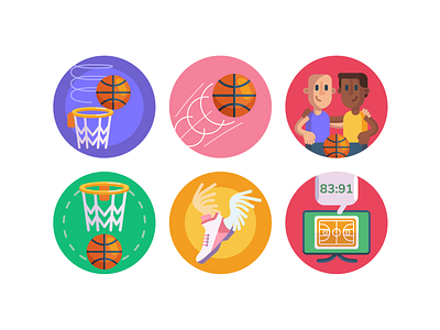 Basketball Icons basketball basketball court basketball flyer basketball logo basketball player coloured icons flat icons icon icons icons pack vector vectors