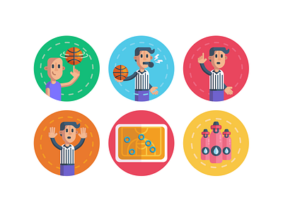 Basketball Icons basketball basketball court basketball flyer basketball logo basketball player coloured icons flat icons icon icons icons pack vector vectors